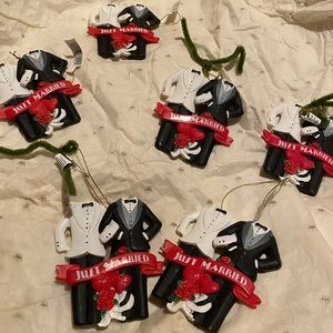 JUST MARRIED same sex ornaments